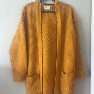 Cable knit cardigan